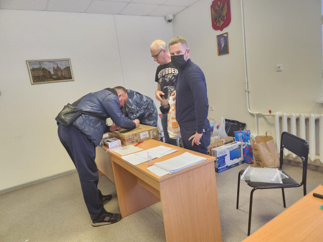 Прием бытовой техники в СИЗО-1. 14 декабря  2022 г.
